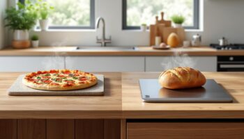 découvrez notre comparatif complet entre pierre réfractaire et acier de cuisson pour choisir l'outil idéal, que ce soit pour la cuisson de pizzas, pains ou autres délices maison.