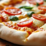 découvrez notre délicieuse pizza blanche garnie de ricotta crémeuse, zestes de citron frais et roquette croquante pour une explosion de saveurs gourmandes et légères.