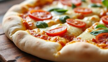 découvrez notre délicieuse pizza blanche garnie de ricotta crémeuse, zestes de citron frais et roquette croquante pour une explosion de saveurs gourmandes et légères.